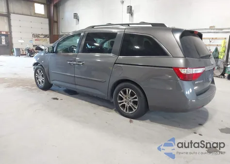 2011 Honda Odyssey Ex-L from USA, damaged, VIN 5FNRL5H67BB100735